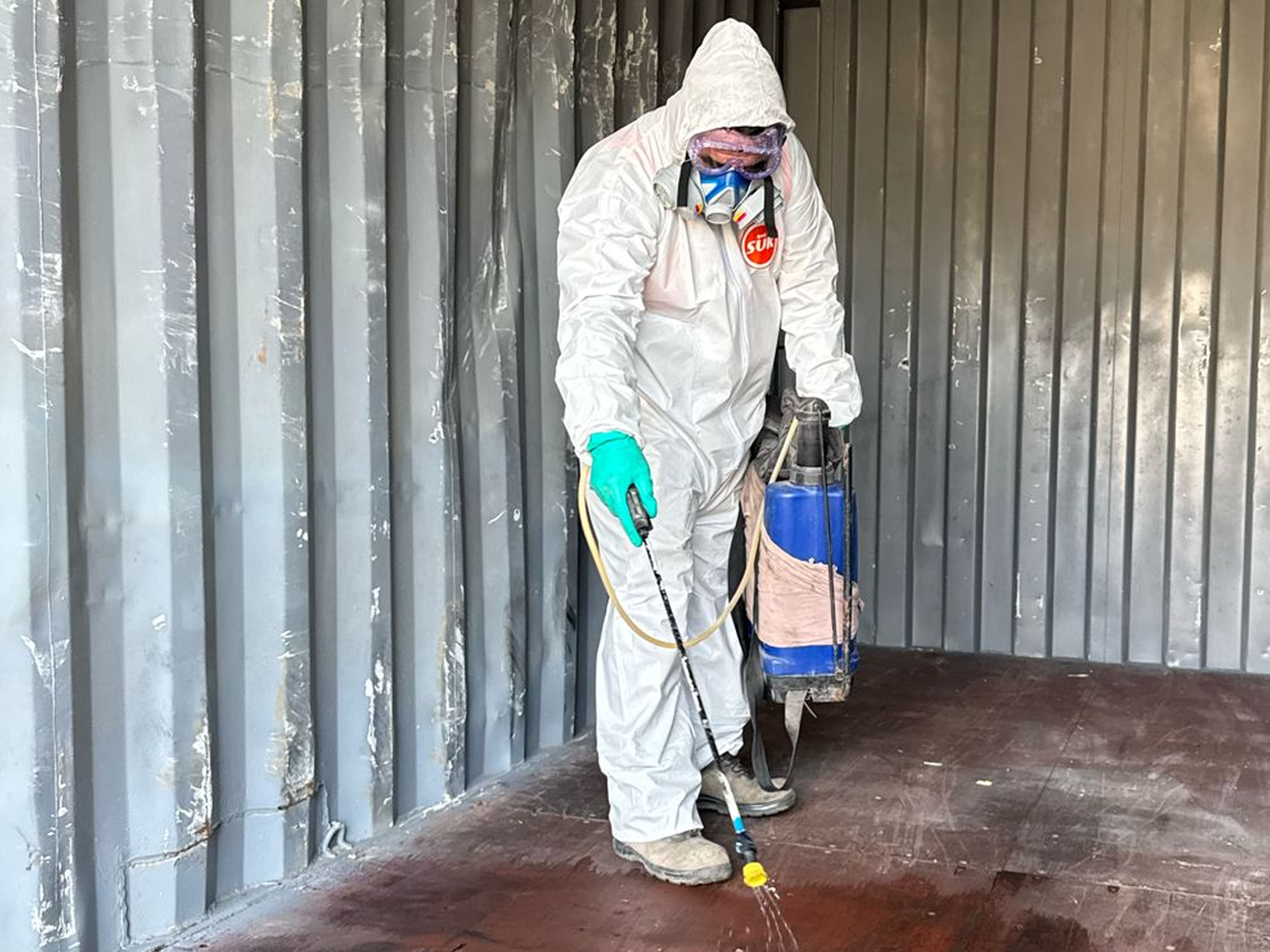 fumigación de contenedores