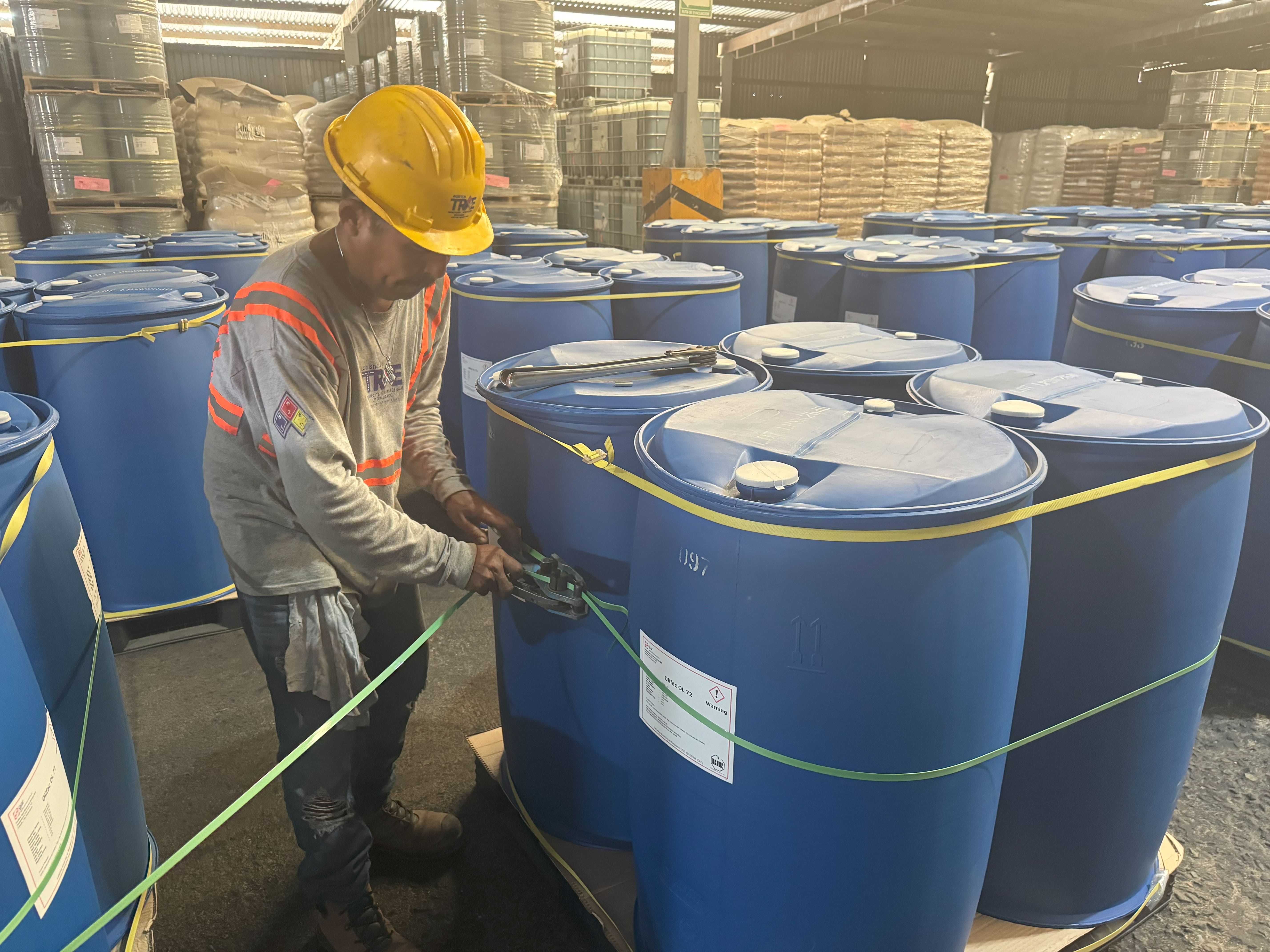 flejado de mercancía